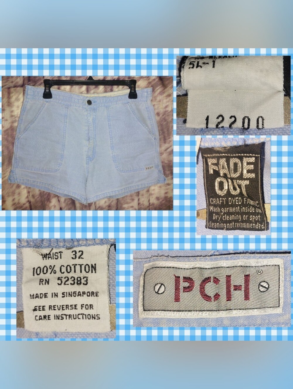 Pacific Coast Highway Light Blue High Waist Wide Leg Denim Shorts Sz 32(10/12)